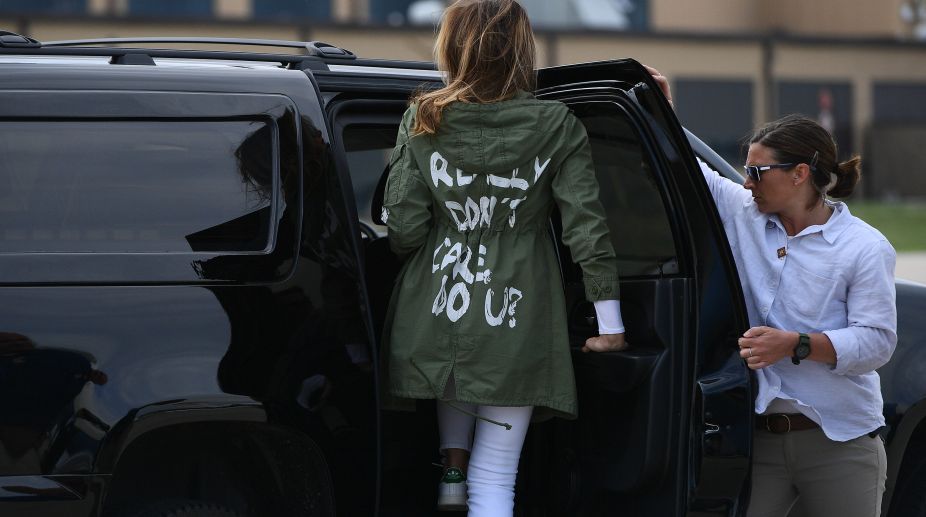 Melania Trump visits migrant shelter donning ‘I really don’t care do u?’ coat, sparks row