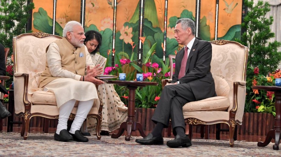 PM Modi discusses strategic ties, terrorism, economics with Singapore’s Lee
