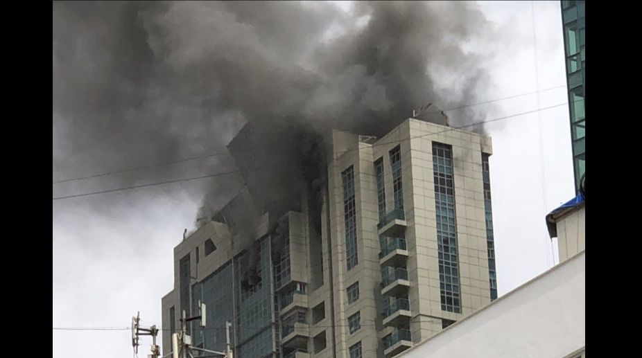Mumbai: Major fire in Beau Monde Towers in Worli under control; 90 evacuated