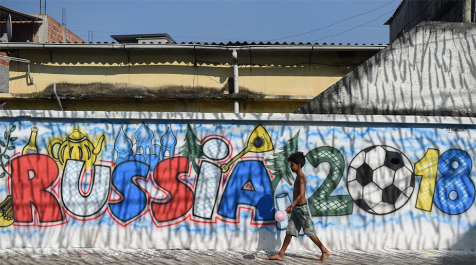 2018 FIFA World Cup, Brazil, Russia, FIFA World Cup 2018, Graffiti