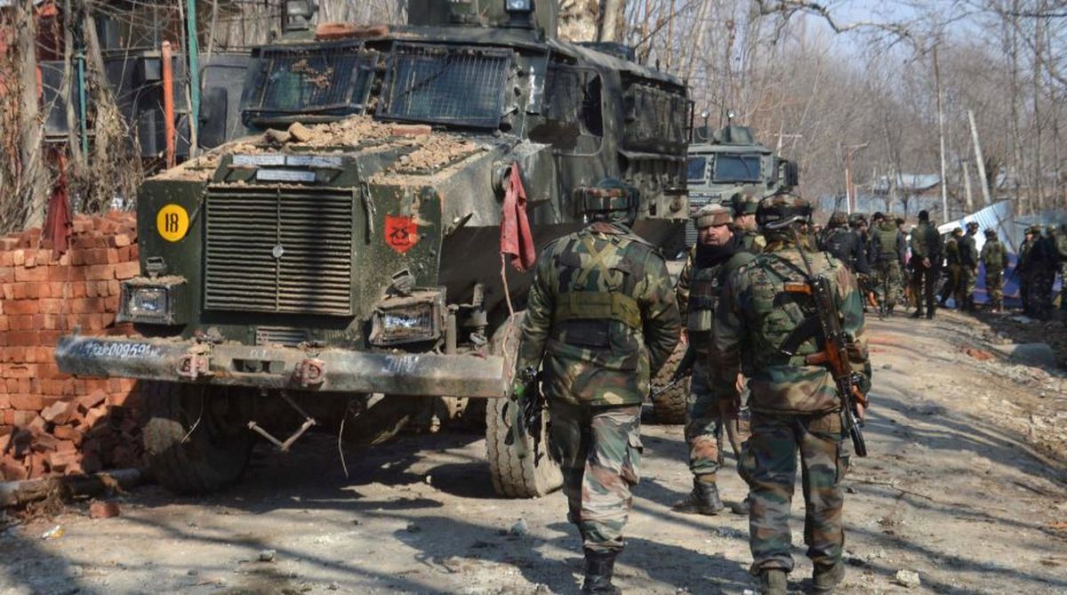 Civilian killed in crossfire between forces, terrorists in Kashmir
