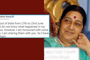 Sushma Swaraj’s response to trolls is so epic that even Congress is applauding it