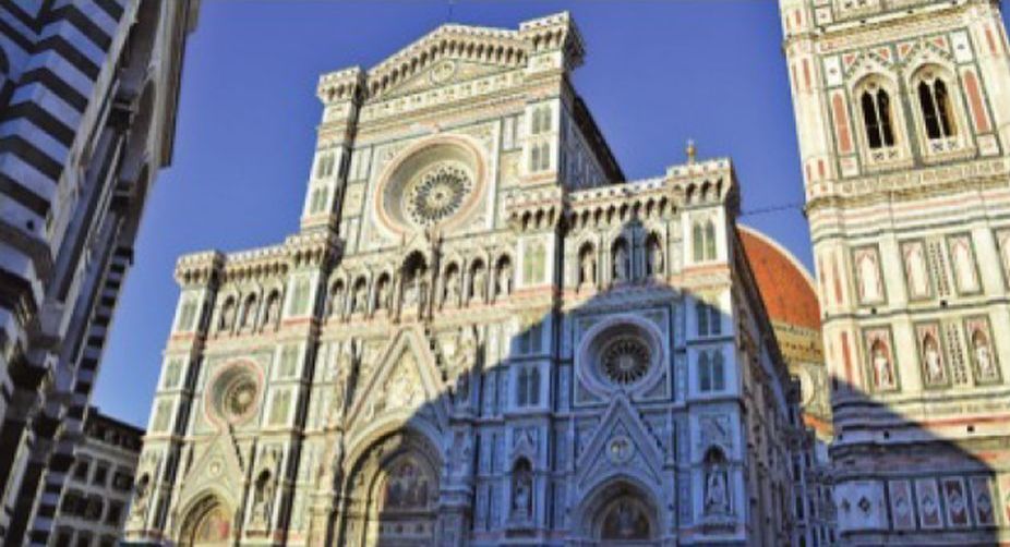 Front facade of the Duomo cathedral, Florence, Italy