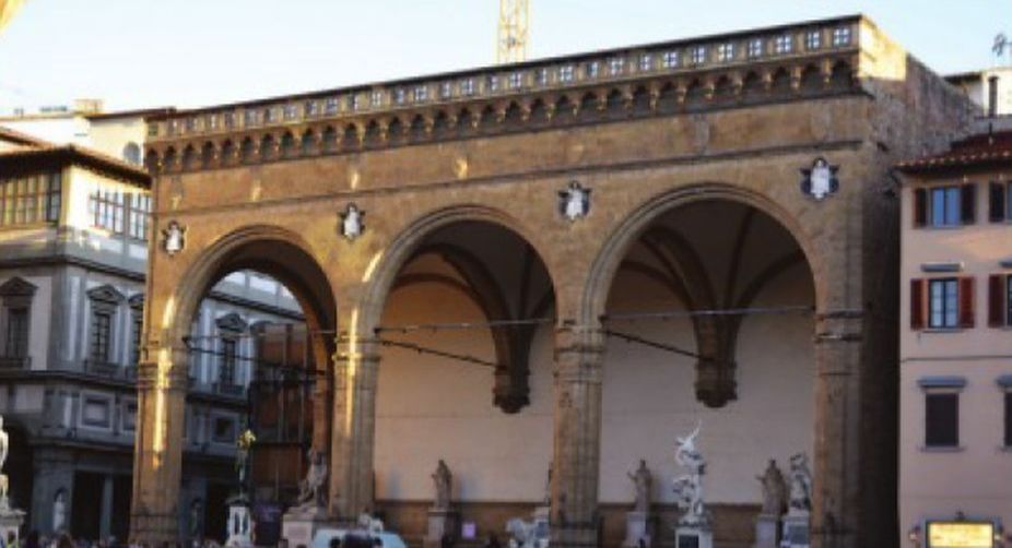 Loggoa dei Lanzi, a facade in the Town Hall