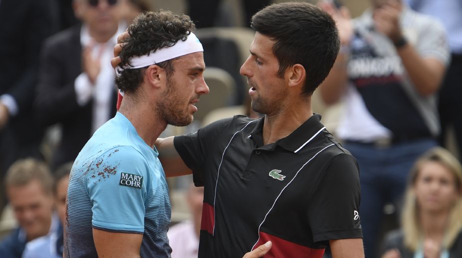 2016 champion Djokovic downed by Cecchinato in French Open quarters