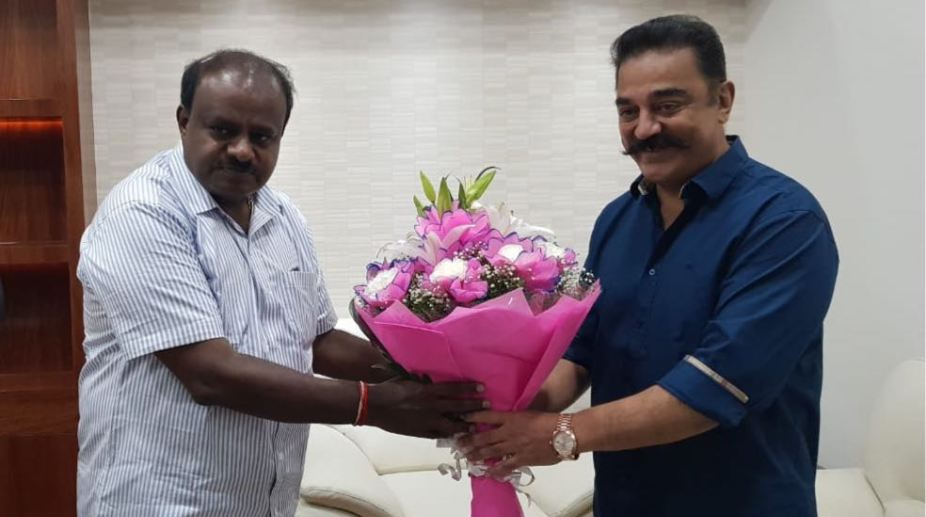 Kamal Haasan meets Kumaraswamy to find solution to Cauvery water dispute