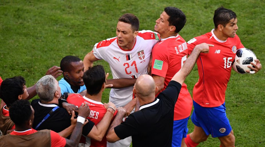2018 FIFA World Cup | This is why Nemanja Matic had a tussle with Costa Rica coach  