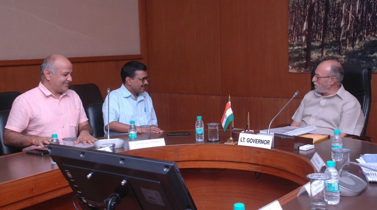 Arvind Kejriwal meets L-G Anil Baijal, assured of ‘continued support’