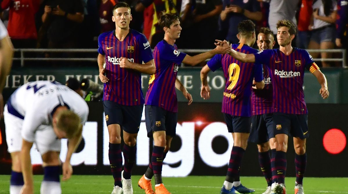 Barcelona topple Tottenham on penalties after 2-2 draw