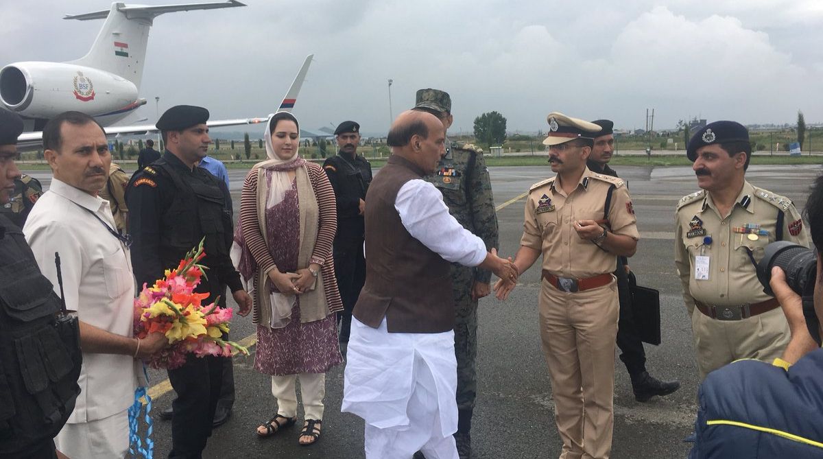 Union minister Rajnath Singh begins 2-day Jammu and Kashmir visit