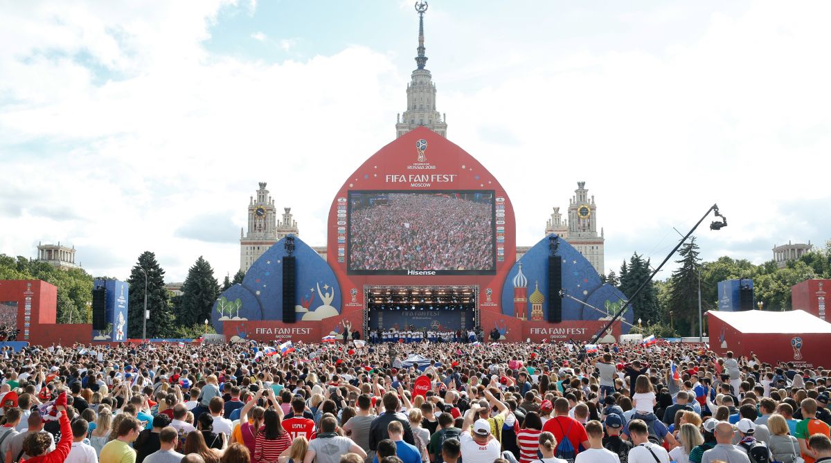 Russia football fans