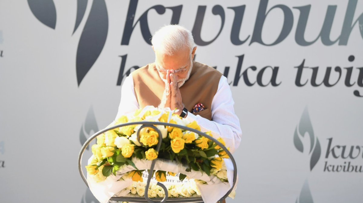 PM Modi visits memorial dedicated to Rwandan Genocide