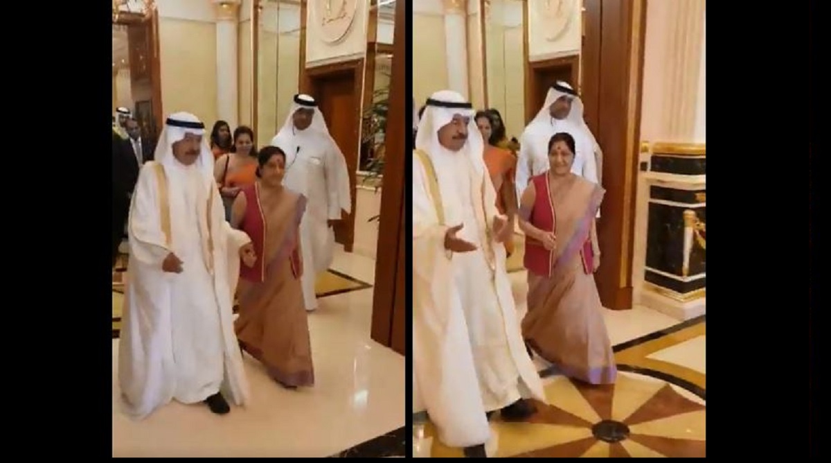 Sushma calls on Bahrain’s PM, co-chairs joint commission meeting with counterpart