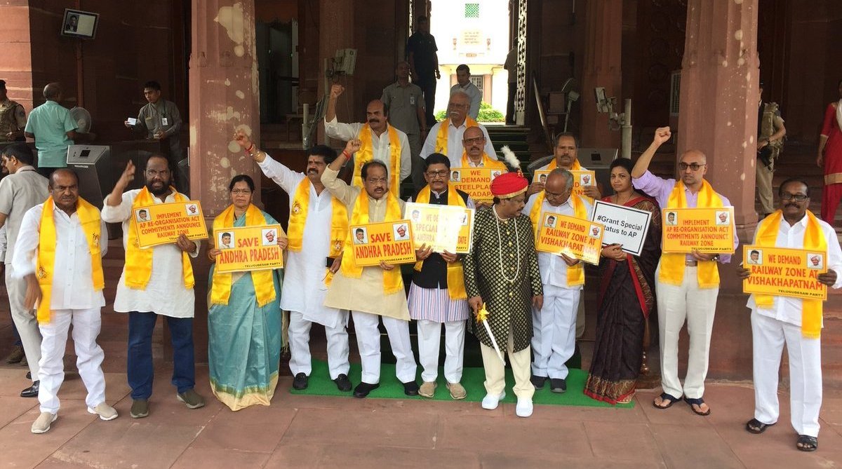 Naidu tells TDP MPs to move privilege motion against PM Modi, Piyush Goyal