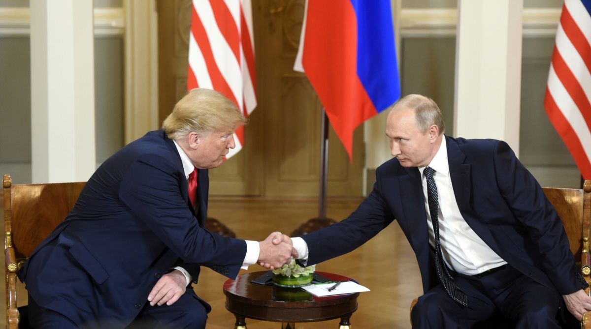 Donald Trump, Vladimir Putin start first bilateral meeting in Helsinki