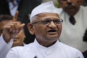 Anna Hazare to launch hunger strike for Lokpal from Oct 2