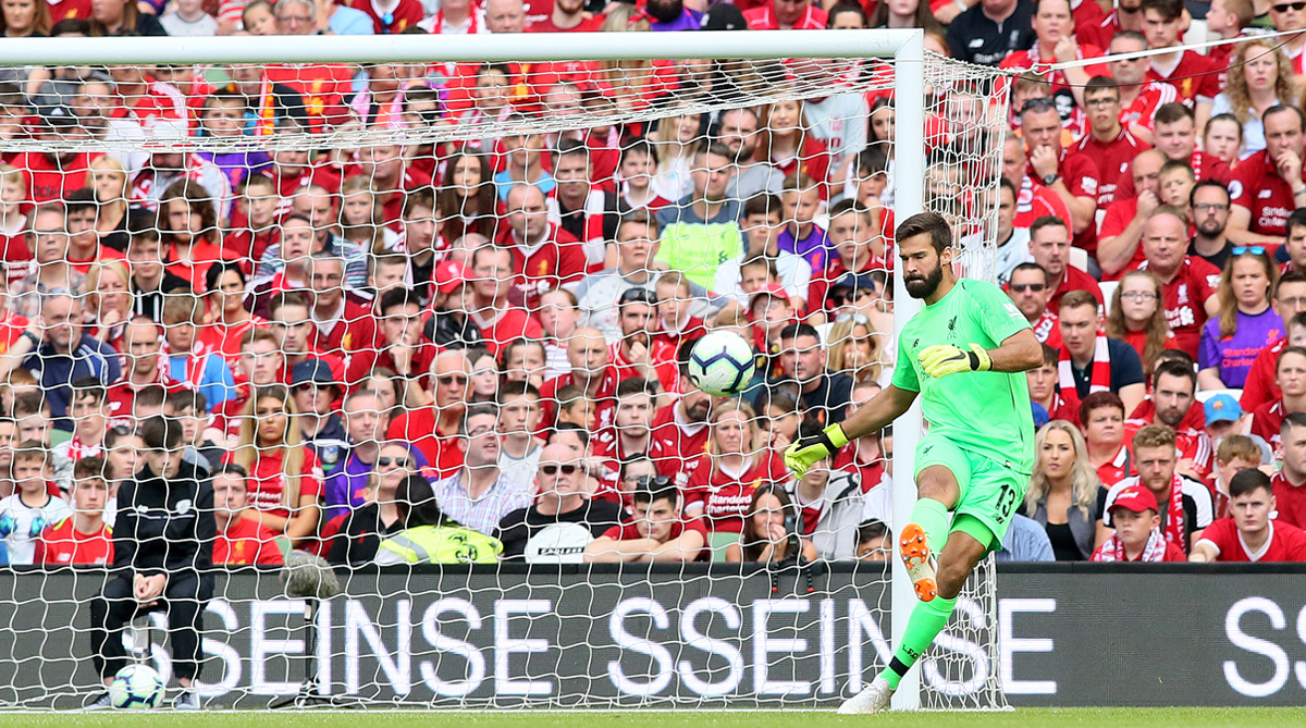 Jurgen Klopp reacts to Alisson’s dream Liverpool debut