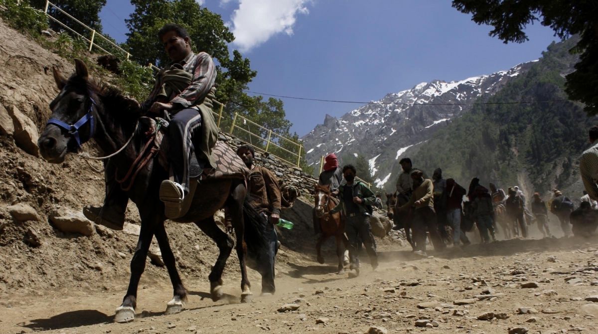Amarnath Yatra resumes after day’s suspension