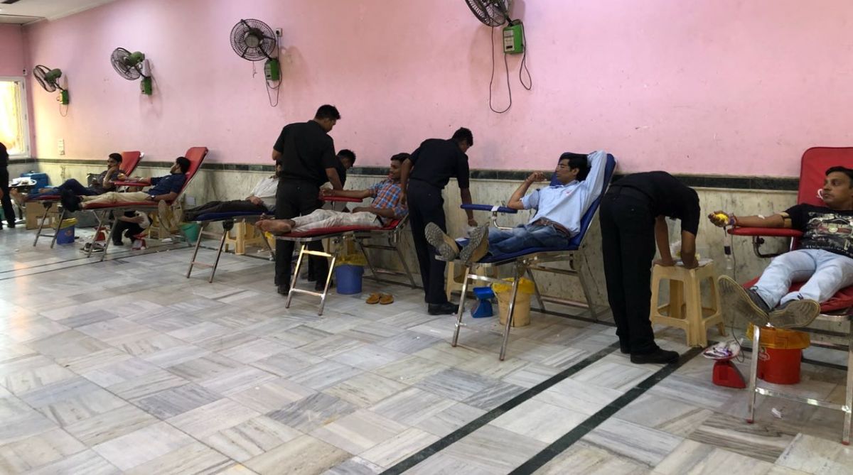 Independence Day: Blood donation camp in Delhi’s Tri Nagar