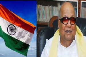 Karunanidhi responsible for CMs unfurling tricolour