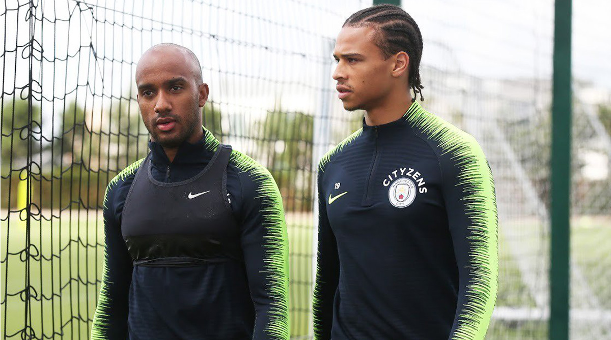 Watch: Leroy Sane challenges Manchester City skipper Vincent Kompany, wins bet with aplomb