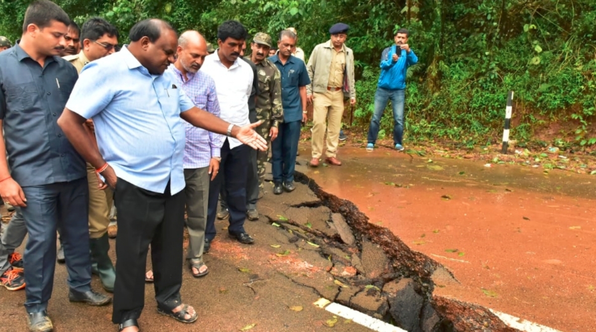 Floods recede in Karnataka’s Kodagu, relief work in full swing