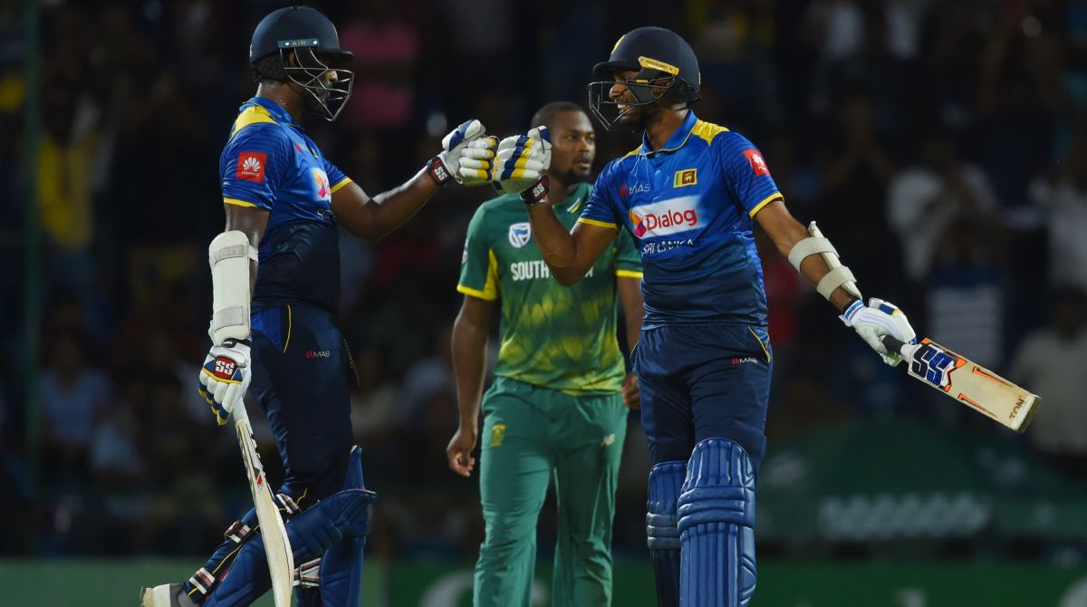 Sri Lanka end losing streak against South Africa in tense clash