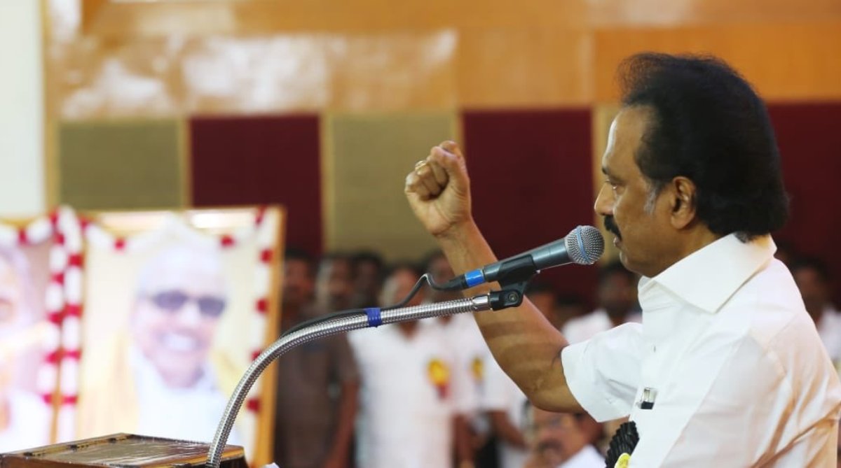 In first speech, DMK president Stalin targets Modi government