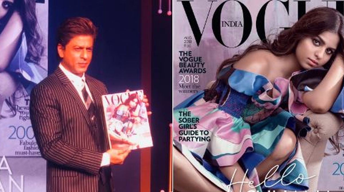 Shah Rukh Khan unveils Suhana Khan’s Vogue cover; he isn’t proud of her yet