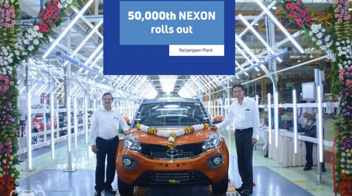 50,000th Tata Nexon rolls out of Ranjangaon facility