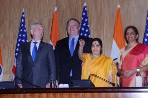 2+2 talks | India, US sign key defence pact, ask Pakistan to stop exporting terror