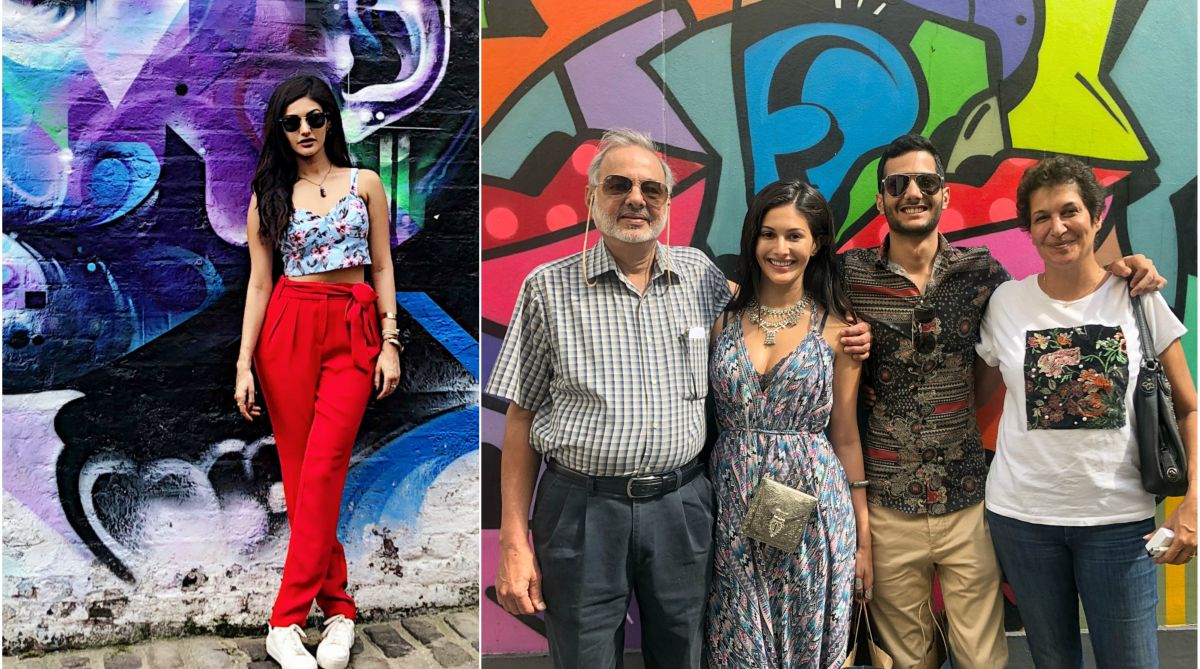 Amyra Dastur spends some family time in London