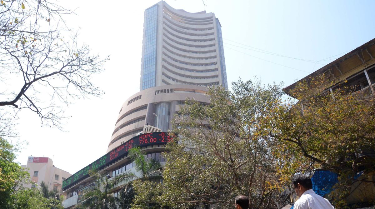 Amid volatility equity indices end in red; banking, financial stocks bleed