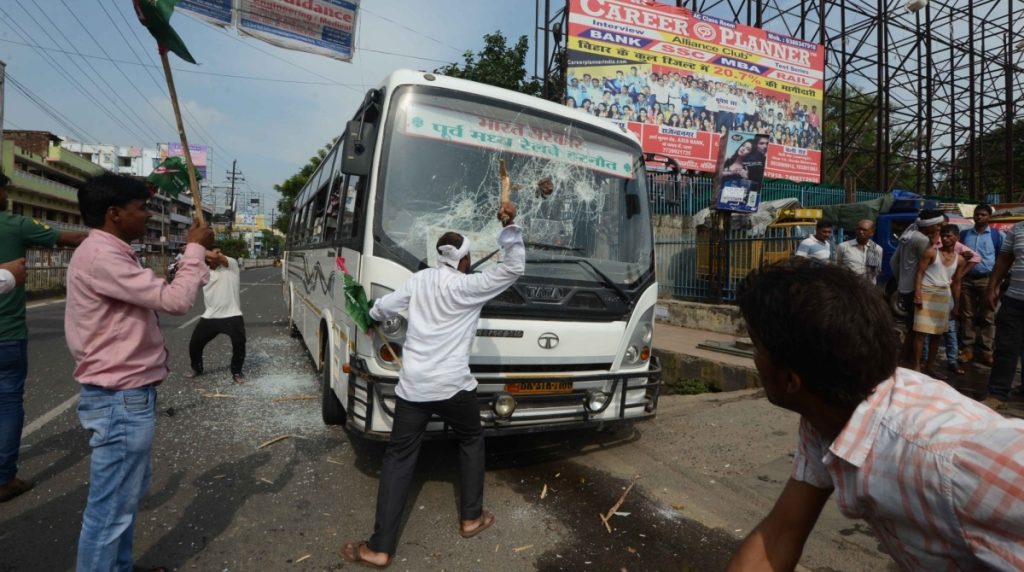 Xwxnxx - Bharat Bandh: Violence breaks out in some states | Trains, bus ...