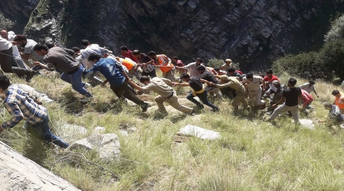 J-K: 17 killed as mini bus plunges into Chenab river