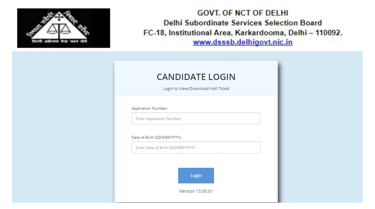 DSSSB PRT Admit Card/Hall Ticket 2018 available online at dsssbonline.nic.in | Download now