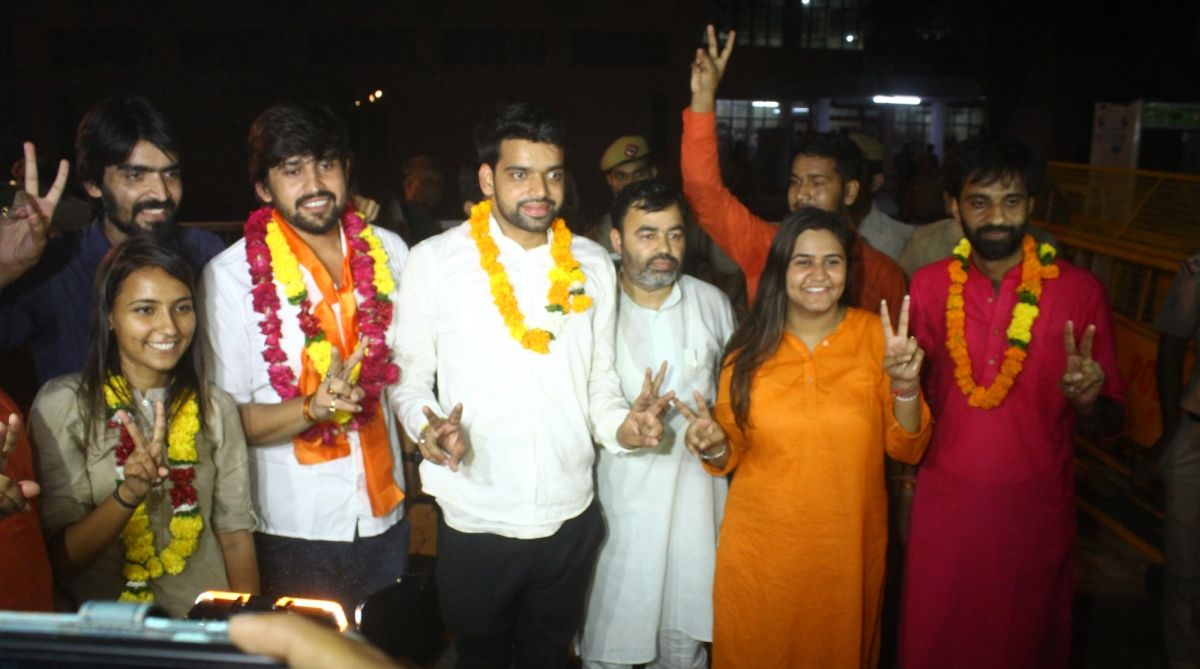 DUSU polls: ABVP wins president, two other posts, NSUI one