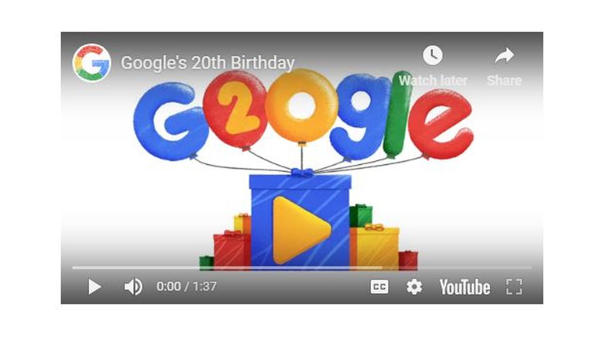 Google celebrates 20th birthday, readies for next chapter of Search