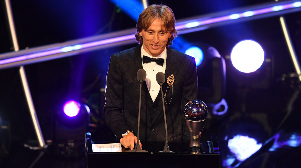 Luka Modric named best male player at FIFA awards