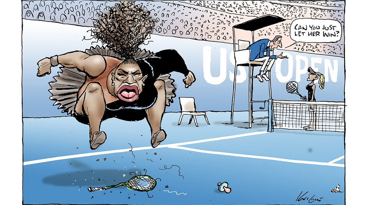 Newspaper reprints controversial cartoon of Serena Williams
