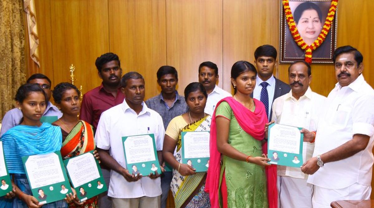 Tamil Nadu CM hands over appointment letters to Tuticorin firing victims’ kin