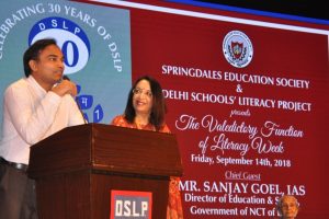 Award ceremony marks Literacy Week celebration at Springdales School, Dhaula Kuan
