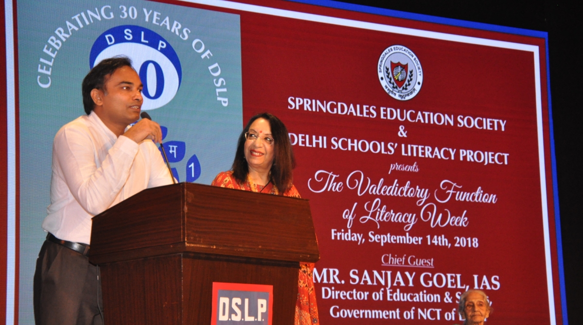 Award ceremony marks Literacy Week celebration at Springdales School, Dhaula Kuan