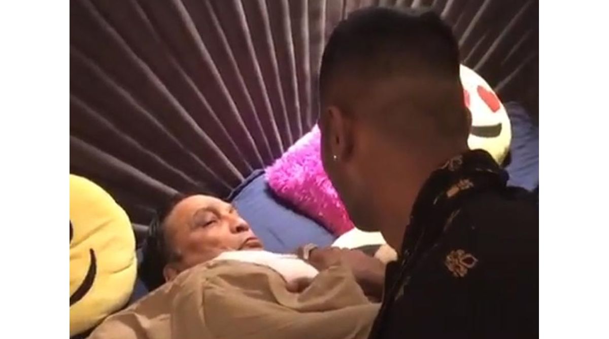 Watch: Hardik Pandya wins hearts by giving his father a surprise visit