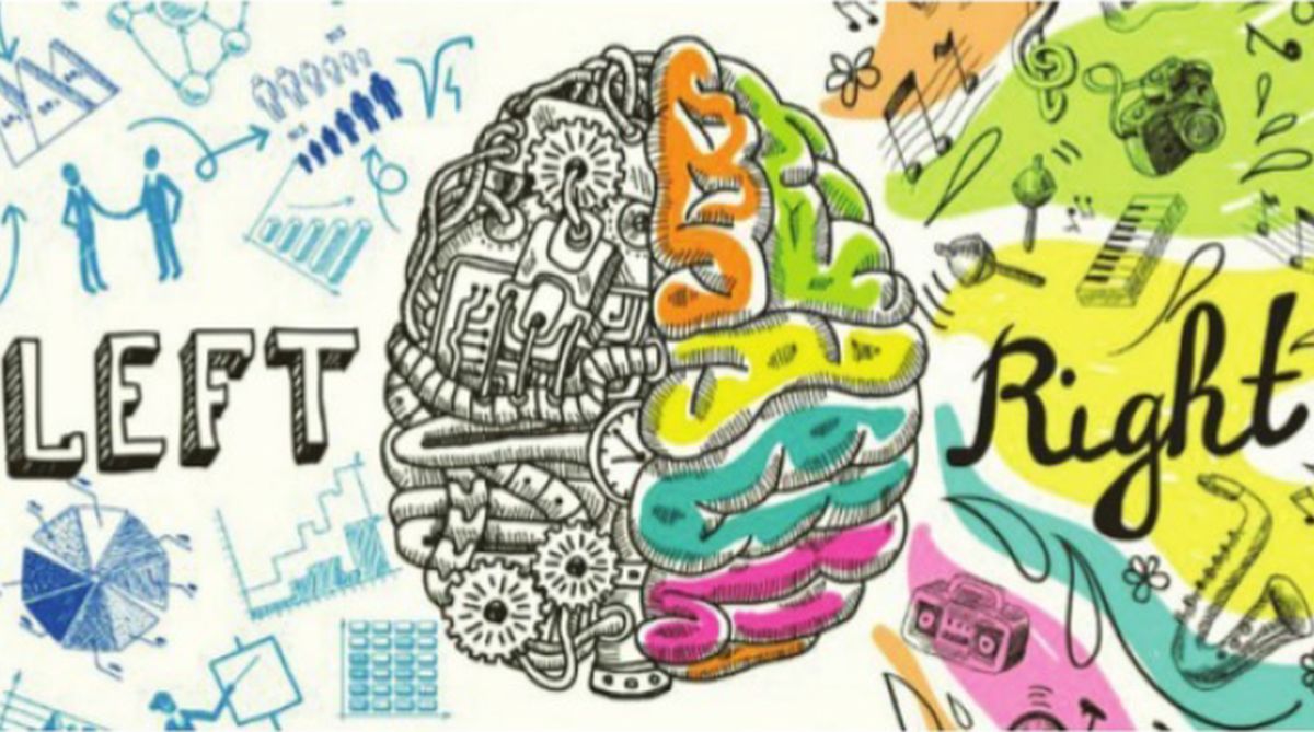 left-brain, right-brain, stock market, Rabindranath Tagore, Albert Einstein, painting, music, Kara Federmieire, Stephen M. Kosslyn