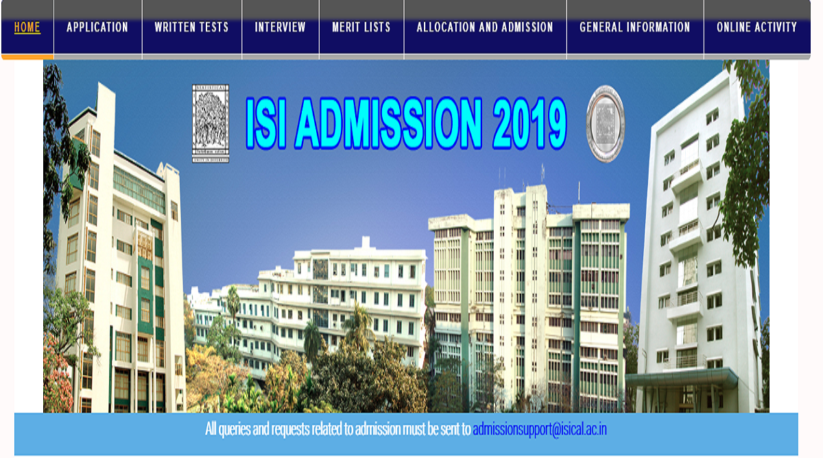 ISI releases the schedule for admission process 2019-20 | Check more details here