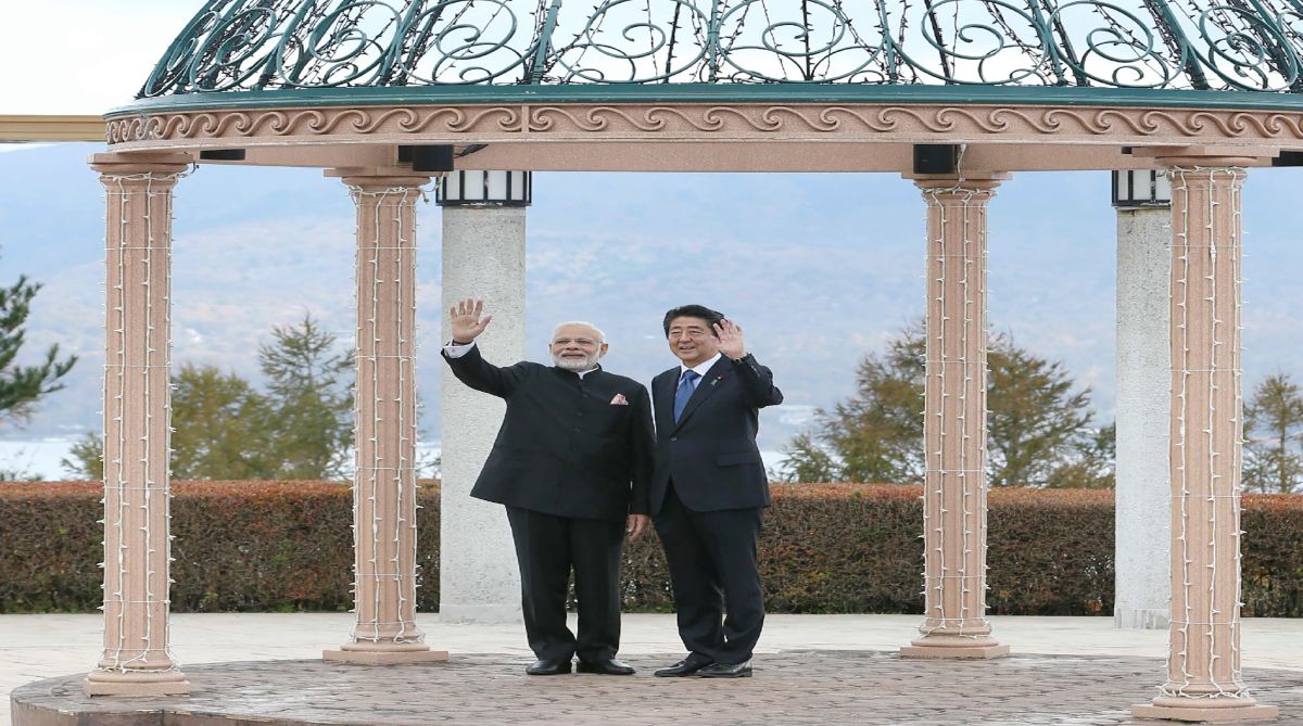 PM Modi with Shinzo Abe