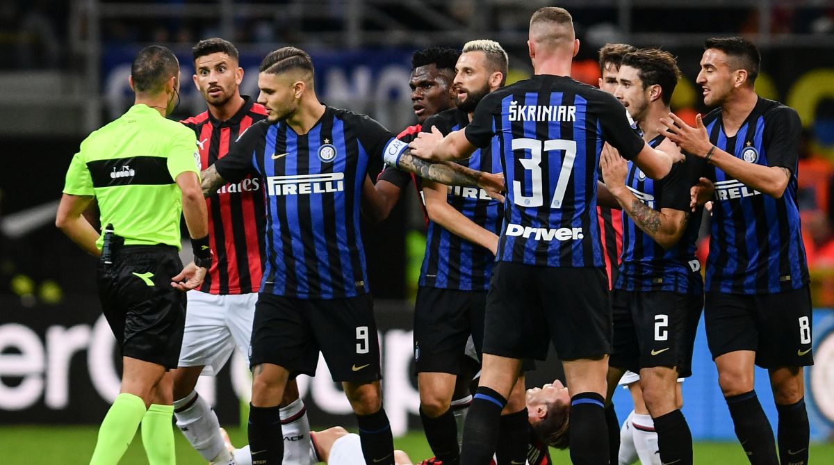 Last-gasp Icardi header grabs Inter derby spoils