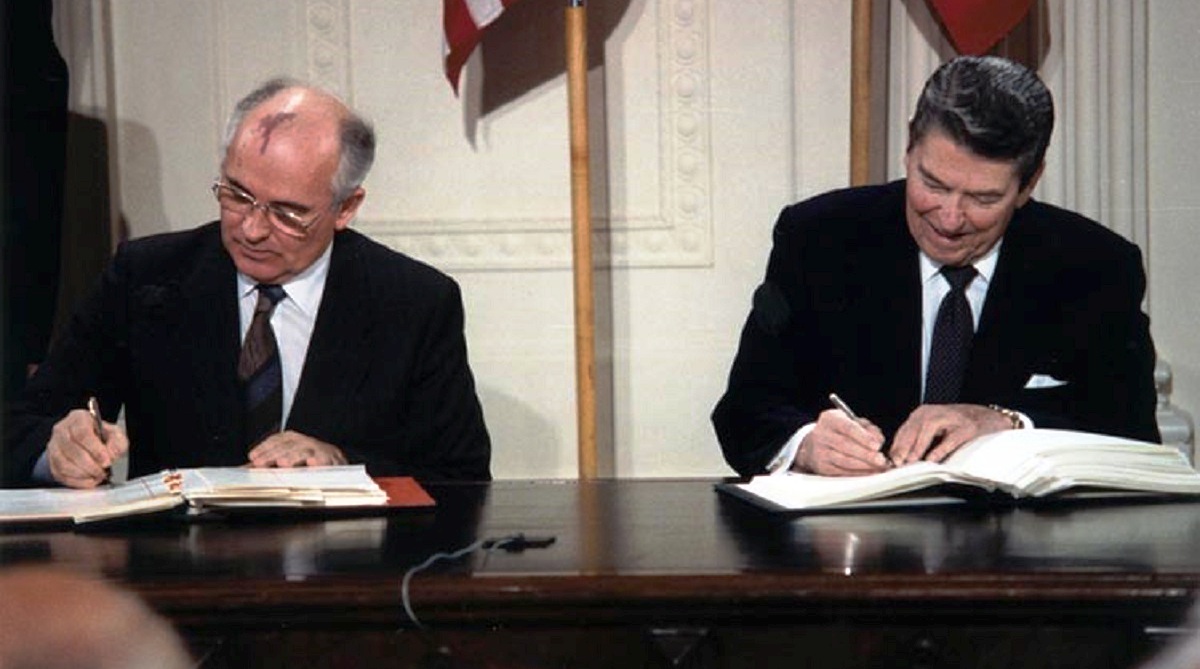 America to exit 1987 signed Intermediate-Range Nuclear Forces Treaty with Russia