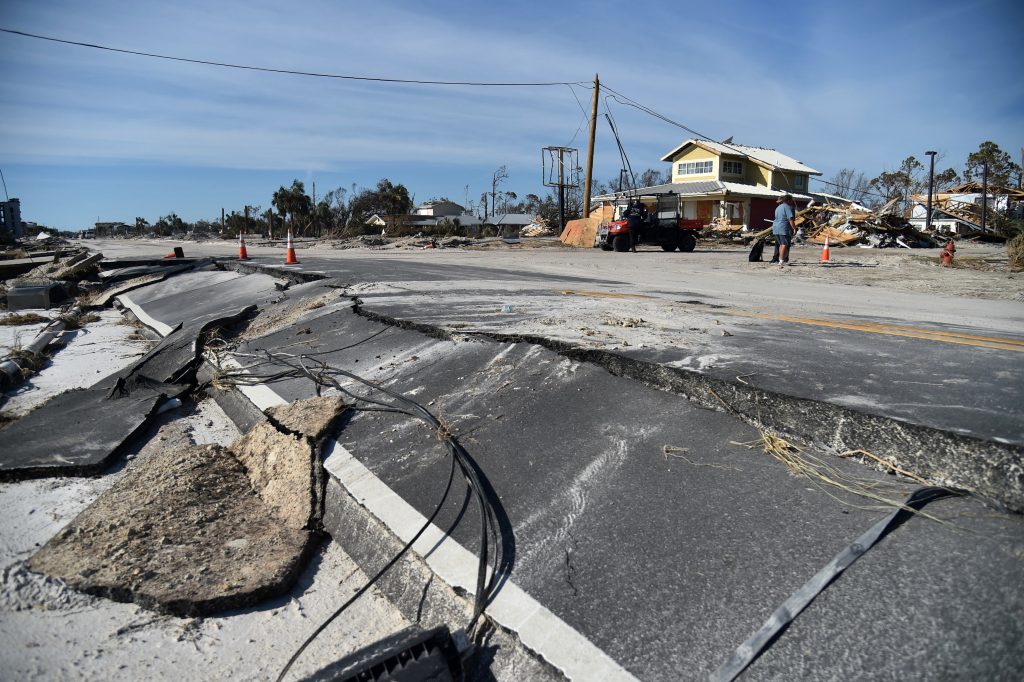 Authorities clear up in Florida after Hurricane Michael smashed into the southeastern United States